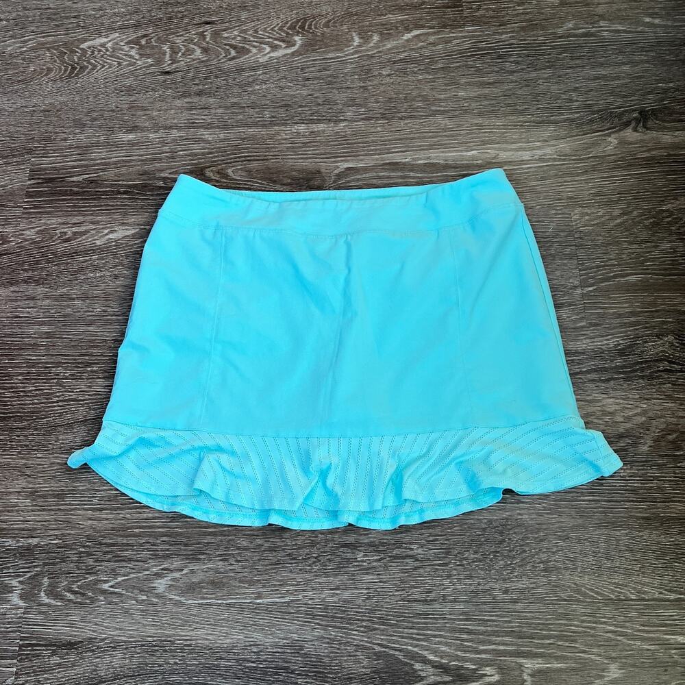 Adidas Golf Skirt RN: 88387 Size 12/14 Pull On Athleisure Light Blue